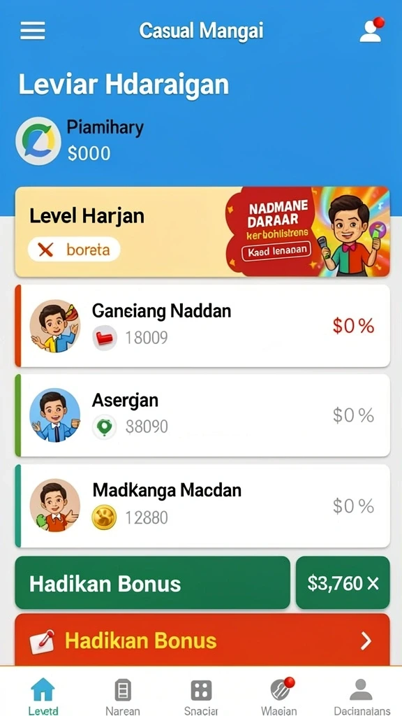 indaaa - Tampilan interface yang user-friendly dan menarik.