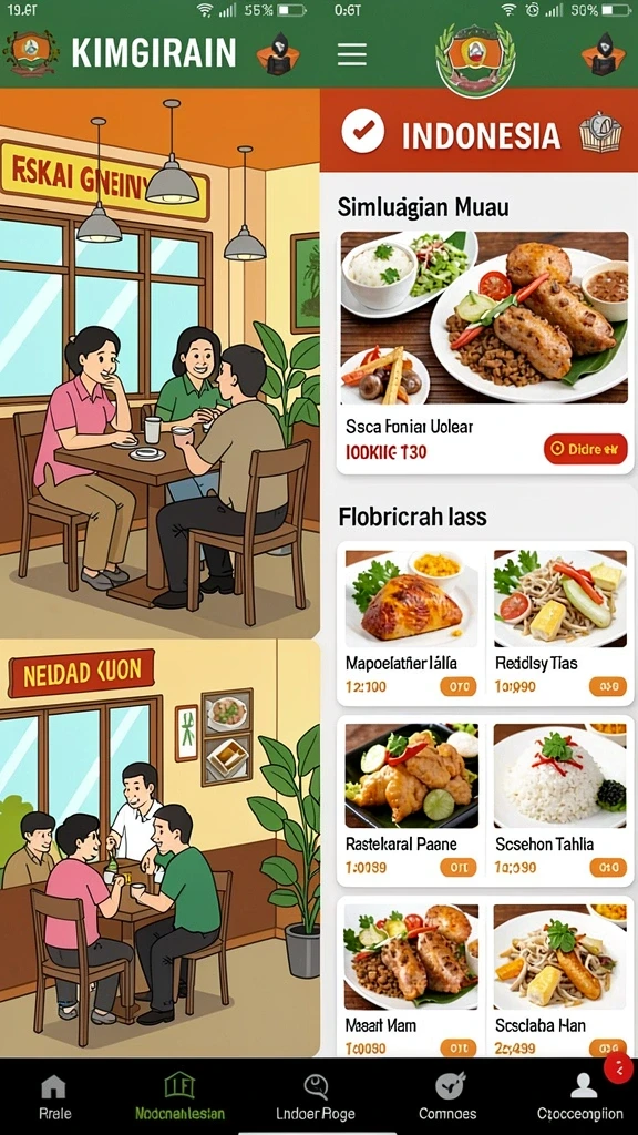 indorp - Tampilan awal permainan yang menarik dan intuitif.