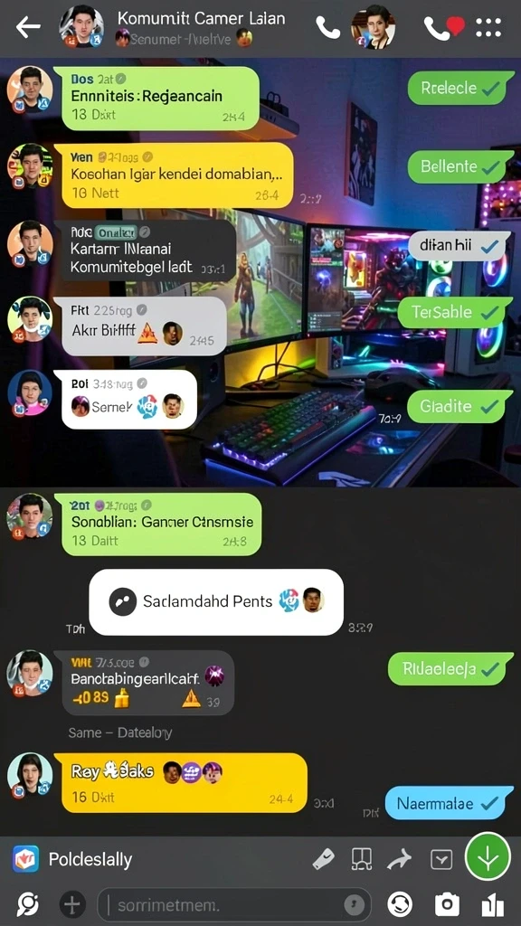 rp8 - Gambar menampilkan lingkungan permainan yang indah.
