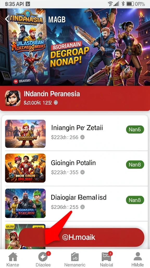 rpvip8 - Tampilan awal yang menarik dan user-friendly.